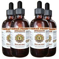 Astragalus Liquid Extract, Organic Astragalus (Astragalus membranaceus) Dried Root Tincture Supplement 4x4 oz