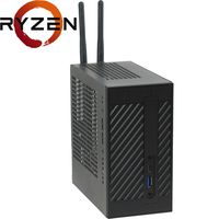 Asrock DeskMini A300W AMD Ryzen 3 2200G Quad Core Processor System, 8GB Dual Channel DDR4, 240GB M.2 PCIe NVMe SSD, NO OS, Pre-Assembled and Tested by E-ITX