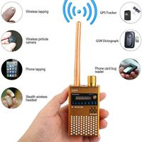RF Bug Detector,Detect Wide Range Radio GPS Frequency,High Sensitive Wireless Hidden Camera Sweeper (Yellow)