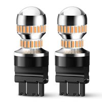 AUXITO LED Turn Signal Light Bulbs 3157 LED Bulbs Amber Yellow 3156 3056 4057 4157 Blinker Parking Side Marker Lights, Pack of 2