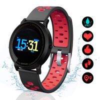 Vech F4 Colorful 0.96" LED Screen IP67 Waterproof Smart Watch with Continuous Heart Rate Monitoring & Sleep Monitoring & Step Counter Blue-Tooth Sports Watch for Kids Women and Men