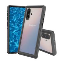 Galaxy Note10+ Plus/Pro/5G Waterproof Case,Built-in Screen Protector Full of 360°Degree Protection Waterproof Dirt-Proof Underwater Waterproof Case for Galaxy Note 10 Plus 5G(Black, Clear)