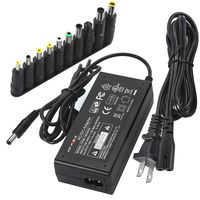 FIT-POWER 19V 3.42A 65W AC/DC Power Supply Adapter Charger For HP Toshiba Lenovo Ideapad Acer ASUS Gateway Laptop, HP LG Samsung Acer Monitors Westinghouse Vizio TV 10 DC Plug, UL Listed