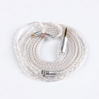 Replacement Cable,16 Core Upgrade Silver Plated Jack Cable, HiFiHear MMCX Detachable Earphone Cable Replacement Earphone Wire Connection for Shure 846 535 215 315 425 MAGAOSI K5 LZA4 A5 (4.4mm MMCX)