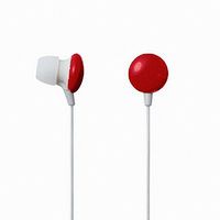 RED Chocolate Candy In-Ear Earphones Heaphones Earbuds for iPods, Zune, MP3, CD, DVD Players + Free Earphone Cord Holder (Many Colors Available)
