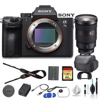 Sony Alpha a7 III Full-Frame Mirrorless Digital Camera Bundle FE 24-70mm f2.8 Lens, Bag, 64GB Memory Card, Memory Card Reader and More.