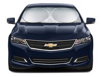 Magnelex Car Windshield Sunshade with Bonus Steering Wheel Cover Sun Shade. 210T Reflective Polyester Blocks Heat and Sun. Foldable Sun Shield That Keeps Your Vehicle Cool (Large 63 x 33.8 in)