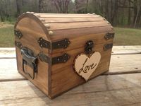 Rustic Wedding Chest - Love Letter Chest - Love Notes Chest - Rustic Wedding - Wishing Tree - Wishing Well Chest - Keepsake Box - Love Box