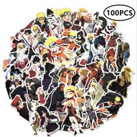 ZIYAN 100Pcs Naruto Laptop Stickers Anime Waterproof Stickers for Skateboard, Luggage,Helmet,Guitar