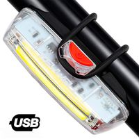 KEYWELL USB Rechargeable Bike Headlight-Super Bright LED Bicycle Front Light with Low Battery Indicator and Modes Memory Functions-Powerful Lumens for Cycling Safety Flashlight (White)