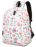 School Backpack for Girls Boys Cute Fox Waterproof Laptop Bag Leisure College Student Bookbag Women Travel Daypack