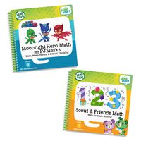 LeapFrog LeapStart 2 Book Combo Pack: Scout & Friends Math and Moonlight Hero Math with PJ Masks