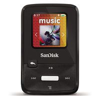 SanDisk Sansa Clip Zip 8GB MP3 Player, Black With Full-Color Display, MicroSDHC Card Slot and Stopwatch- SDMX22-008G-A57K (Discontinued by Manufacturer)