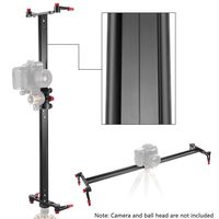 Neewer 23.6 inches/60 Centimeters Aluminum Alloy Camera Track Slider Video Stabilizer Rail with 4 Bearings for DSLR Camera DV Video Camcorder Film Photography, Load up to 17.5 pounds/8 kilograms