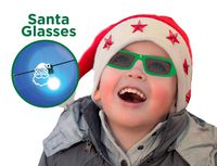 Holiday Specs Plastic 3D GLASSES- Holographic glasses, Look through Glasses at your Holiday Lights and see Santa Claus Appear before your Eyes!