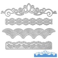 Metal Lace Die Cuts Cutting Dies Nesting die Embossing Stencils Template Mould for Card Scrapbooking and DIY Crafts 4 PCS