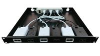 RACKIDEA | RI-UB6A | Rack Mount Kit for Ubiquiti Adapter - no Include PoE adapters and Power Extension