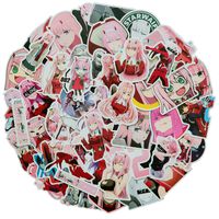 Darling in The FRANXX 02 Decal Stickers for Laptop and Water Bottles,Waterproof Durable Trendy Vinyl Laptop Decal Stickers Pack for Teens, Water Bottles, Computer, Travel Case (FRANXX 02)