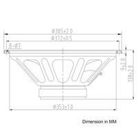 Sound Town 15" Raw Woofer Speaker, 250 Watts Pro Audio PA DJ Replacement Low Frequency Driver (MLF-15)