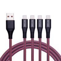 iPhone Charger Cable (4Pack 3FT) Charging Cord 3 Feet for Apple iPhone XR/X/8/8 Plus/7/7 Plus/6/6s/Plus/SE/5c/5s/5 iPad Air 2/Mini/Max 3 Foot Charger Wire