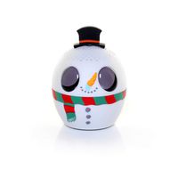 Holiday Bitty Boomer Wireless Bluetooth Speaker, Snowman, White