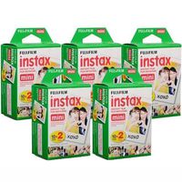 Fujifilm Instax Mini Instant Film, 10 Sheets of 5 Pack × 2 (100 Sheets) - Unauthorized product
