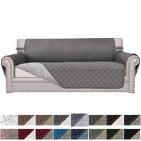 Easy-Going Sofa Slipcover Reversible Sofa Cover Furniture Protector Couch Cover Elastic Straps Pets Kids Children Dog Cat(Sofa, Gray/Light Gray)