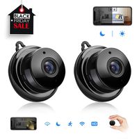 Mini Spy Hidden Camera,Isotect HD 720p Nanny Cam,Wireless WiFi Security Camera for Home Office with Two-Way Audio,Night Vision and Motion Detection(2 Pack)