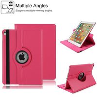 Businda iPad 2 Mini Case, 360 Degrees Rotating Stand Case,Folio Book Cover Designed,Slim & Light, Protective Case for Apple iPad Mini 1/2/3 7.9 inch (iPad Mini 1/2/3, Hot Pink)