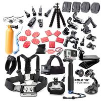 Andoer 44in1 Camera Accessories Cam Tools for Outdoor Photography Cameras Protection Tool for Gopro Hero 5 4 3 2 1 Xiaomi Yi Xiaomi Yi 4 k SJCAM SJ4000 SJ5000 SJ6000 SJ7000 EKEN H9R H8W