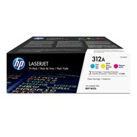 HP 312A | CF381A, CF382A, CF383A | 3 Toner Cartridges | Cyan, Yellow, Magenta