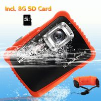 Underwater Camera for Kids, CrazyFire 12MP HD Waterproof Digital Camera Children Birthday Gift, 2.0 Inch LCD Display, 8X Digital Zoom with 8G SD Card and Floating Wrist Strap