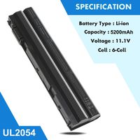 65W Laptop Battery for Dell Latitude E5420 E5430 E5520 E5530 E6420 E6430 E6520 E6530 Laptop