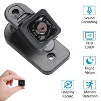 Spy Cameras No Wi-Fi Needed, 1080P Small HD Nanny Cam with Audio and Video, Night Vision and Motion Detective - Black