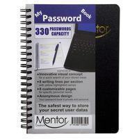 My Password Book - 7" X 5" Quick Search Design Password and Private Code Journal