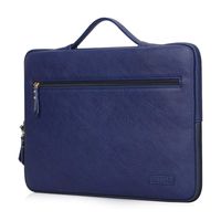 FYY Laptop Bag for 12"-13.5" [Waterproof Leather] Sleeve Case for Surface Book MacBook Pro/Air 13", Briefcase Bag fits 12"-13.5" Lenovo Dell Toshiba HP ASUS Acer Chromebook Notebook Ultrabook-Navy