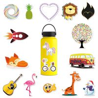 Webstar Stickers for Water Bottle - Cute Waterproof Aesthetic Trendy Vsco Laptop Phone Decals for Girls Teens and Adults (32 Pack)