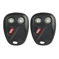 Keyless2Go New Replacement Shell Case and Button Pad for Remote Key Fob with FCC LHJ011 - Shell ONLY (2 Pack)