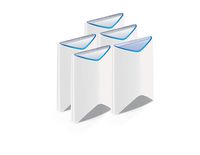 NETGEAR Orbi Pro Tri-Band WiFi System for Business with 3Gbps Speed (SRK60B05) | 5-Pack Includes 1 Router & 4 Wall-Mount Satellites to Cover up to 12,500 sq. ft.