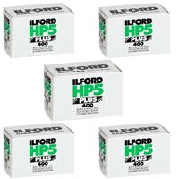 Pack of 5 Ilford 1574577 HP5 Plus, Black and White Print Film, 35 mm, ISO 400, 36 Exposures