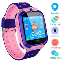SZBXD Kids Smart Watches Phone, GPS Tracker Camera Touchscreen Smartwatch Games Flashlight SOS Alarm Clock Smart Wrist Watch Christmas Birthday Gifts for Girls Boys (Pink)