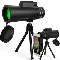 Monocular Telescope, Splaks 12x50 High Power Dual Focus Monocular Scope Waterproof and Fog Proof Telescope with Tripod and Phone Adaptor for Sightseeing, Bird Watching, Hunting, Sports Games