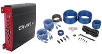 Crunch PX-1000.4 1000 Watt 4 Ch. Powerful Car Audio Amplifier+Amp Wire Kit