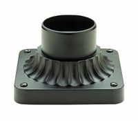 Trans Globe Lighting 100 BK Outdoor Canby 3.25" Post Base Mount, Black