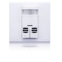 Leviton OSSMT-GFW 3 by 3, Title 24 Compliant, Ambient Light Override, Self Adjusting, Multi-Tech Wall Occupancy Sensor, White