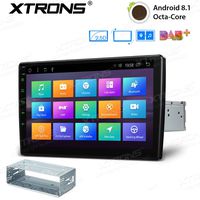 XTRONS Android 8.1 Oreo Octa Core 10.1 Inch 2GB DDR3 RAM 32GB ROM Rotatable Face Panel Car Stereo Radio GPS 4K Video WiFi OBD2 Screen Mirroring DVR