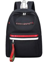 El-fmly School Bookbag College Student Cute backpack for Girl Teens Laptop Waterproof Travel Black Red Bag