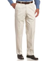 Haggar Men's Work To Weekend Hidden Expandable Waist No Iron Plain Front Pant,String,31x32