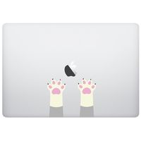 Laptop MacBook Decal - CAT Claws Legs Funny - Matte Black Skins Stickers