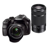 Sony ILCE-3000K/BDL 20.1MP Digital Camera Bundle w/ 18-55mm & 55-210mm lenses